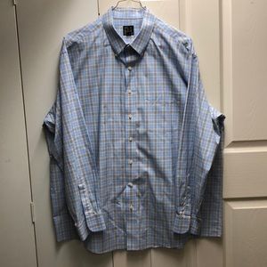 Jos A. Bank Plaid Button Down Collar Shirt
